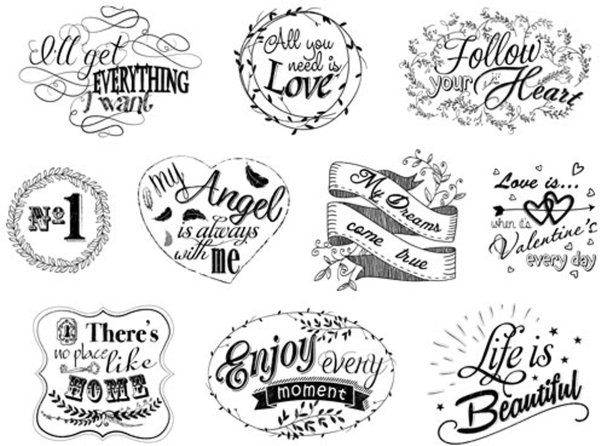 Надписи для распечатки