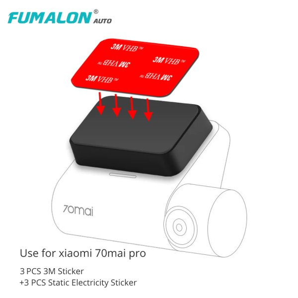 Статическая наклейка для видеорегистратора Xiaomi 70mai