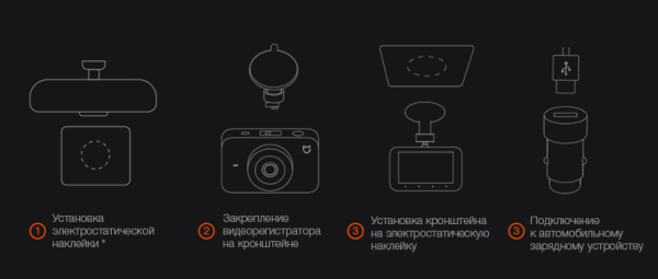 70mai Dash cam электростатическая наклейка