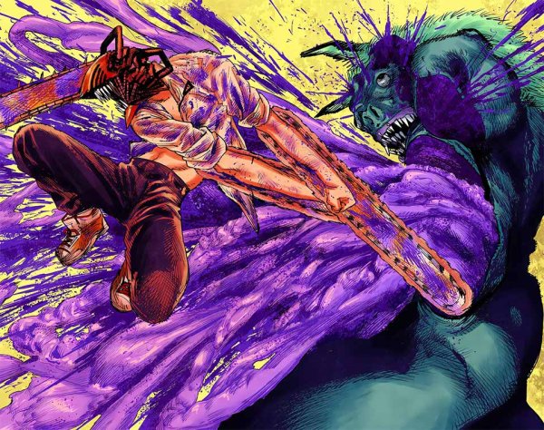 Человек бензопила обложка