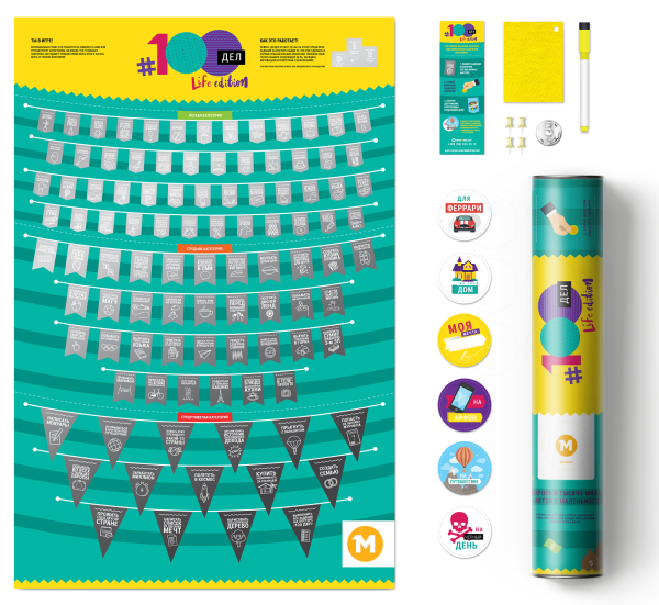 100 Дел для счастья / настольная игра