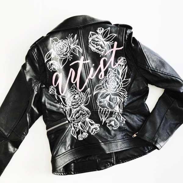 Разрисованные кожаные куртки