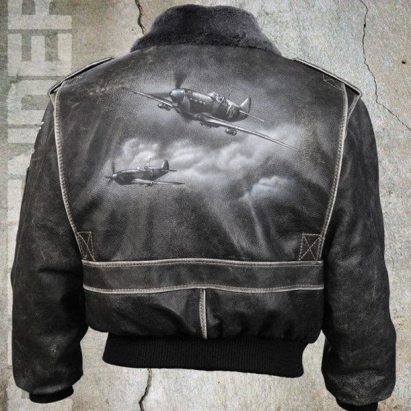 Кожаная куртка топ Ган Pretender