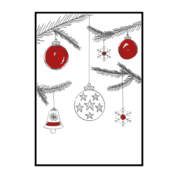 Новогодние постеры на стену