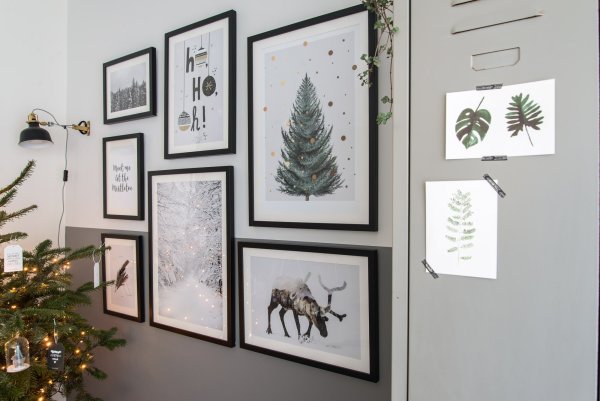 Постеры для интерьера на стену новогодние