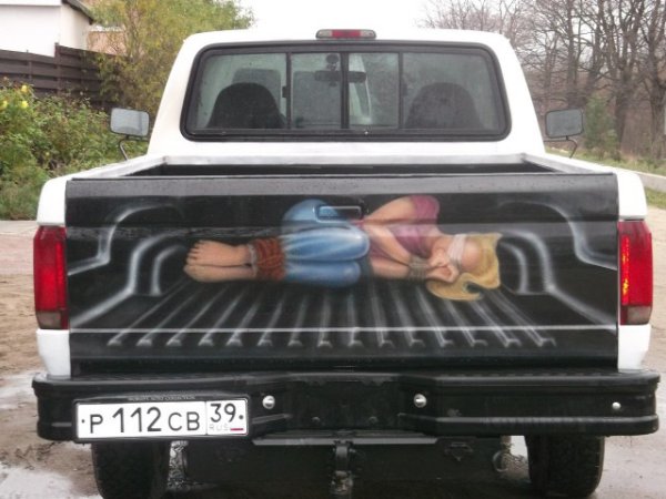 Аэрография на пикапах