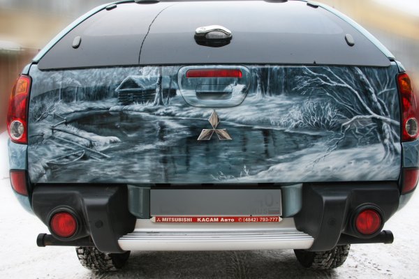 Смешная аэрография на авто