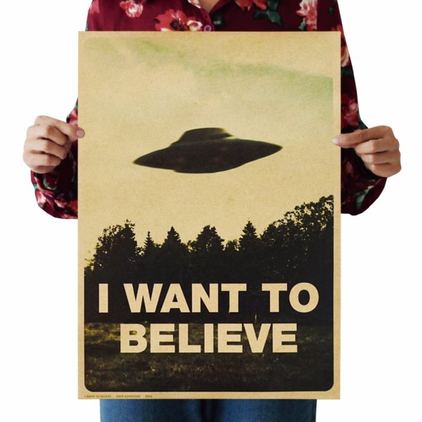 Плакат Малдера i want to believe