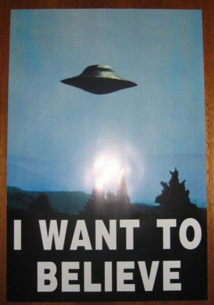 X files i want to believe плакат