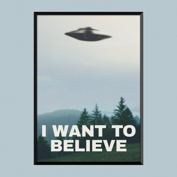 Секретные материалы Постер i want to believe