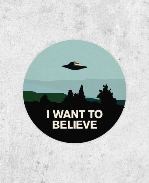 I want to believe значок