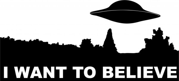 I want to believe наклейка