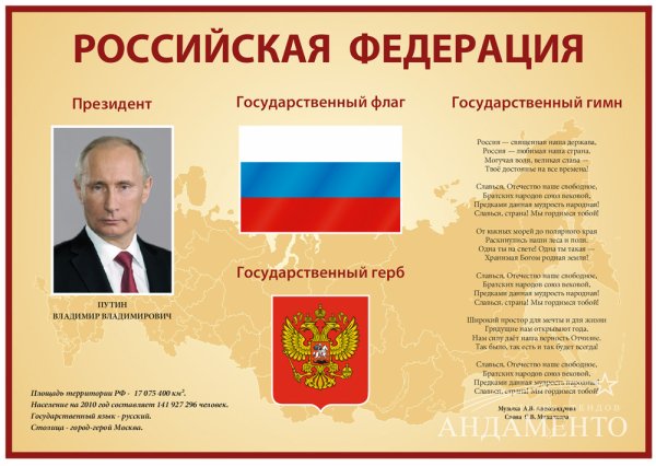 Стенд государственная символика