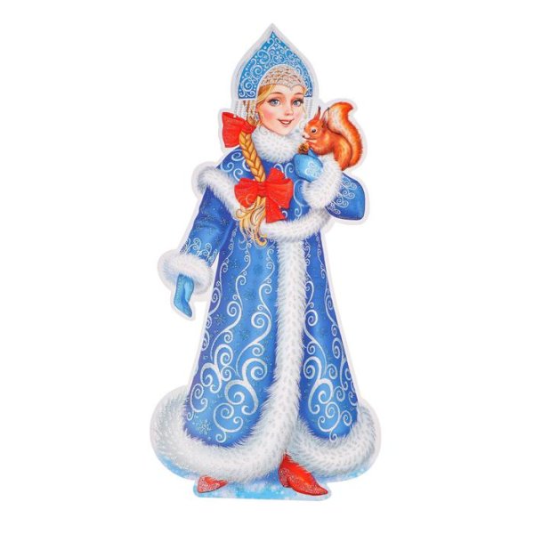 Снегурочка на прозрачном фоне