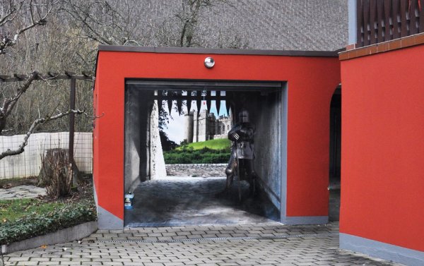 3д наклейки на гаражные ворота