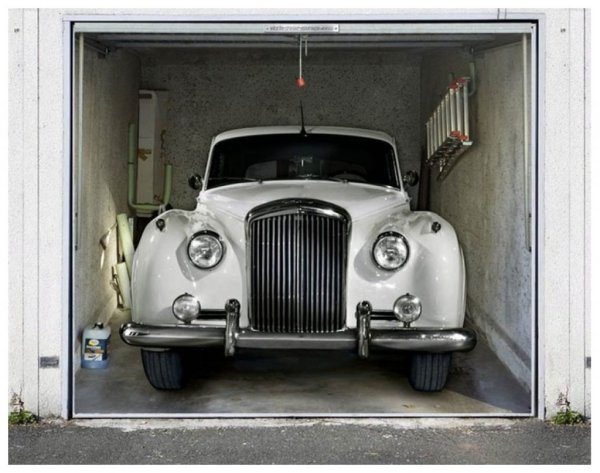 Креативные гаражные ворота