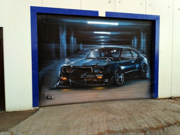 Наклейки воротах гаража