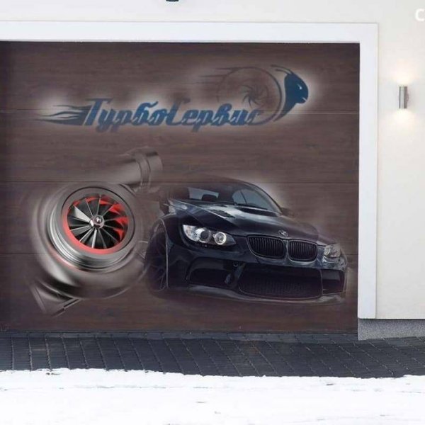 Три д наклейки на гаражные ворота