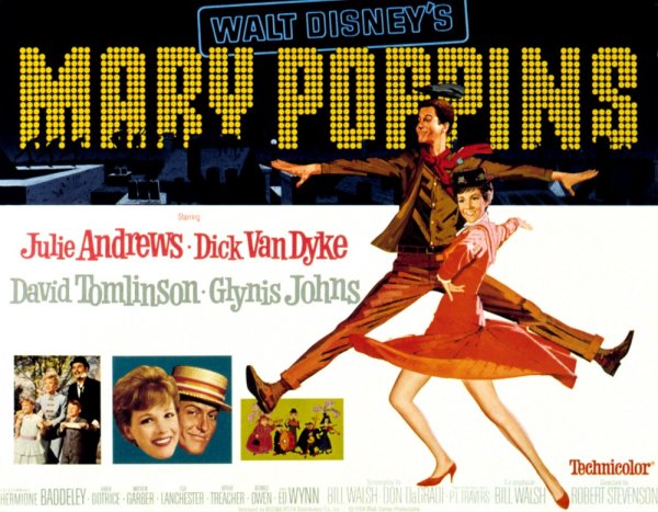 Мэри Поппинс фильм 1964 Постер