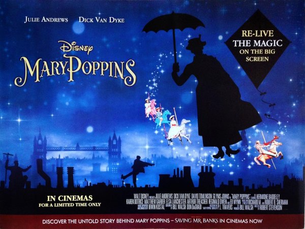Мэри Поппинс Mary Poppins 1964 Постер