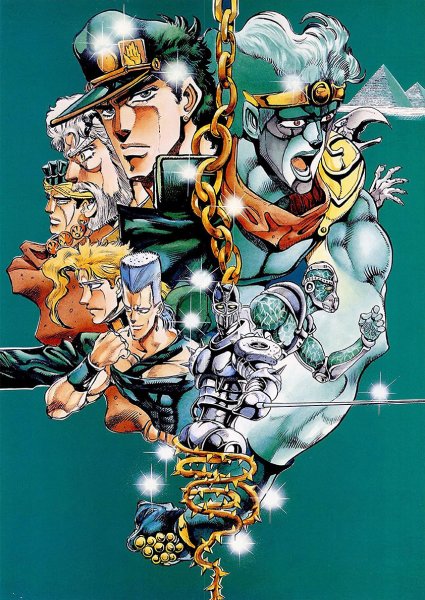 Jojo bizarre Adventure Постер