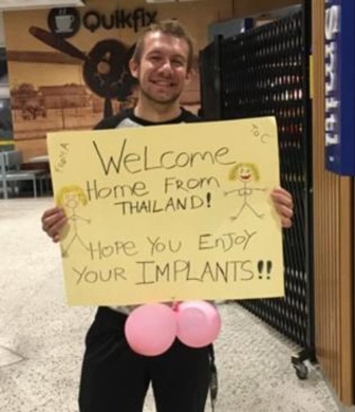 Плакат для встречи в аэропорту