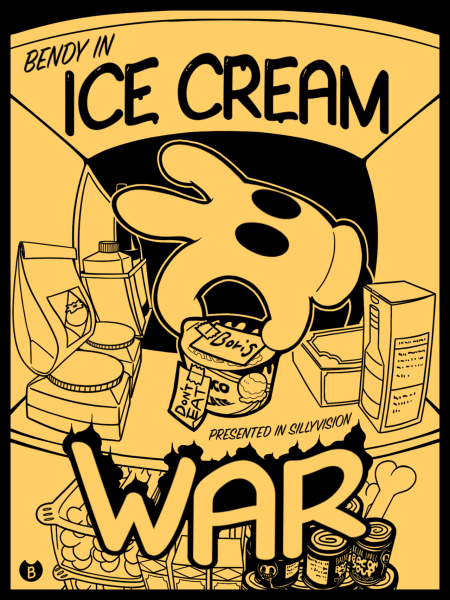 Bendy and the Ink Machine плакат с БЕНДИ