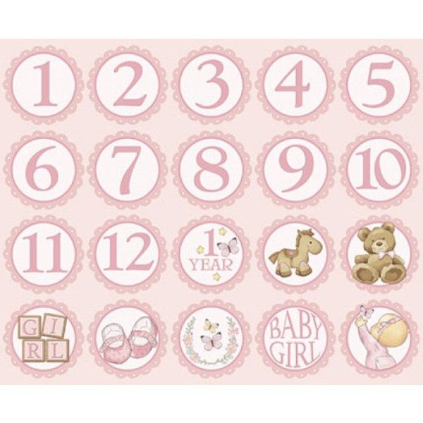 Наклейки для альбома новорожденного