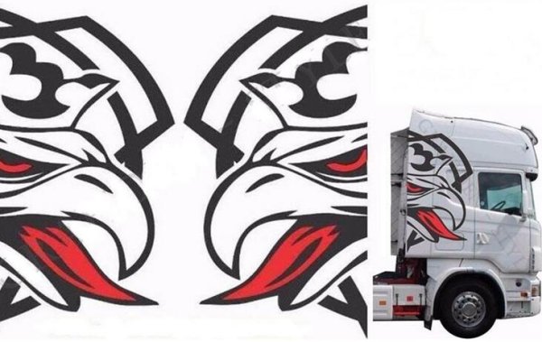 Грузовики с наклейками