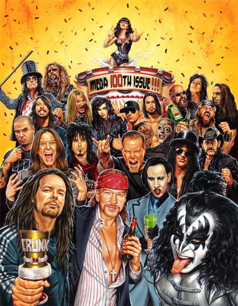 Плакаты с рок музыкантами