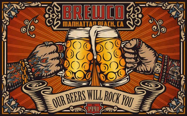 Рекламный плакат пива