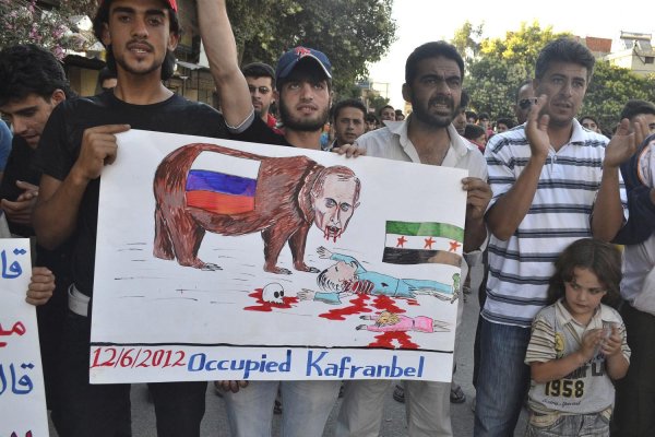 Антирусский плакат