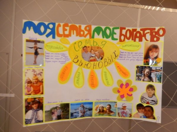 Газета на тему моя семья