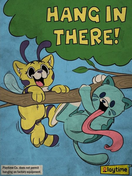 Poppy Playtime Cat Candy плакат