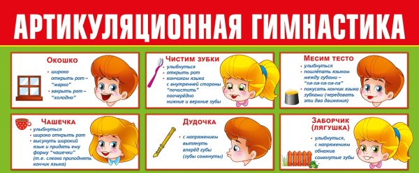 Артикуляционная гимнастика звук ш для дошкольников