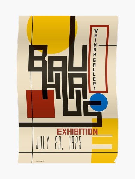 Плакат в стиле Баухауз