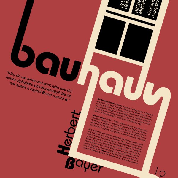 Bauhaus Постер