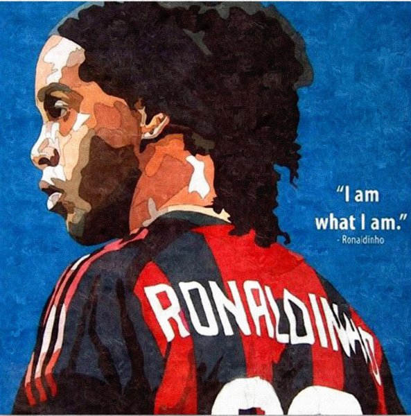 Рисунок на стену Роналдиньо