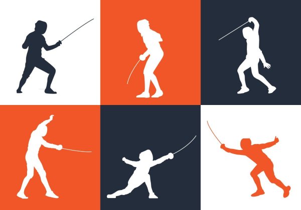 Эмблема фехтования