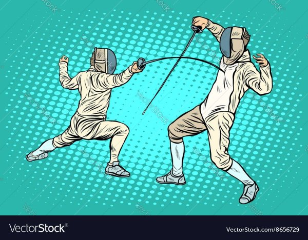 Рисунок на тему фехтование