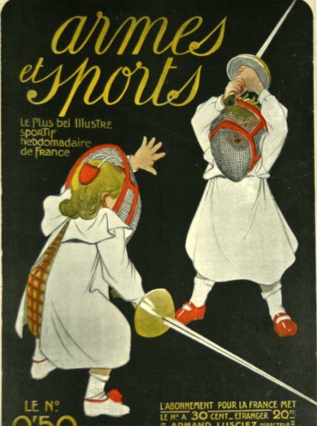 Силуэт фехтовальщика