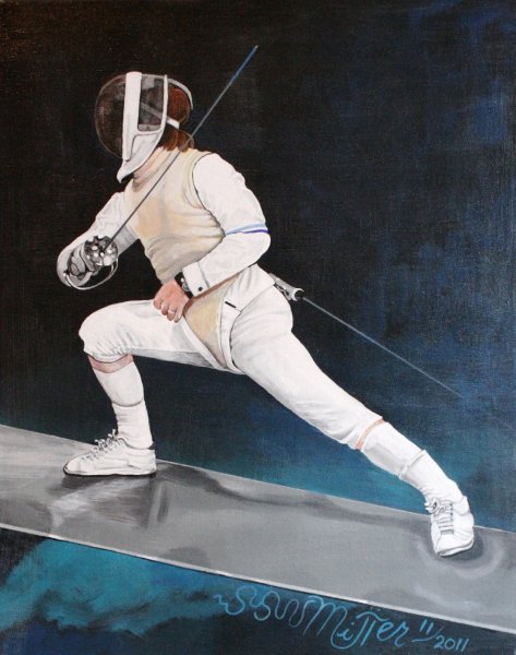 Фехтование силуэт