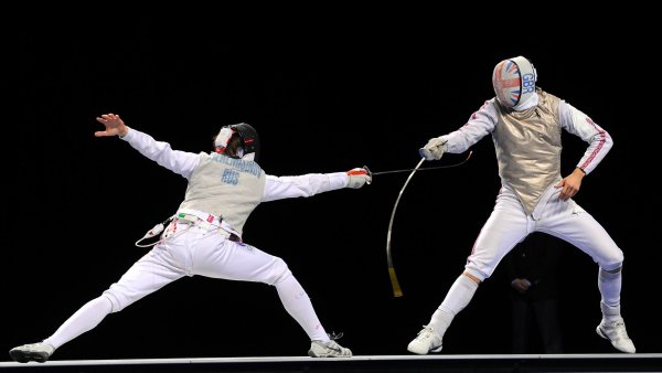 Фехтовальщик мультяшный