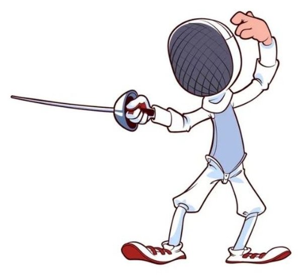 Лего фехтовальщик