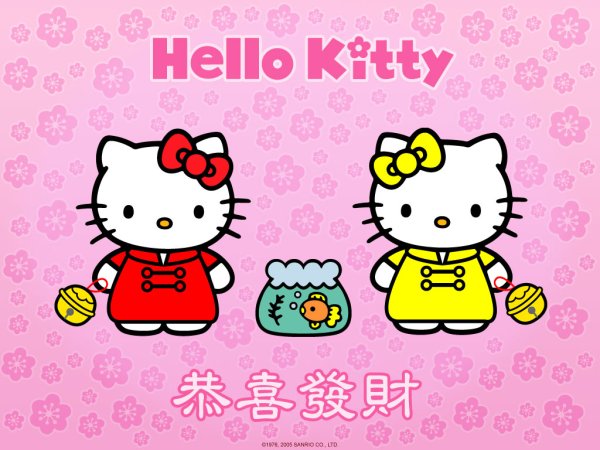 Hello Kitty желтая