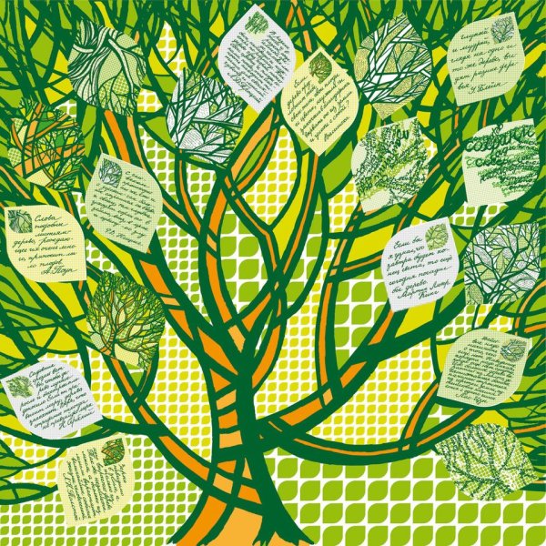 Постер на дереве