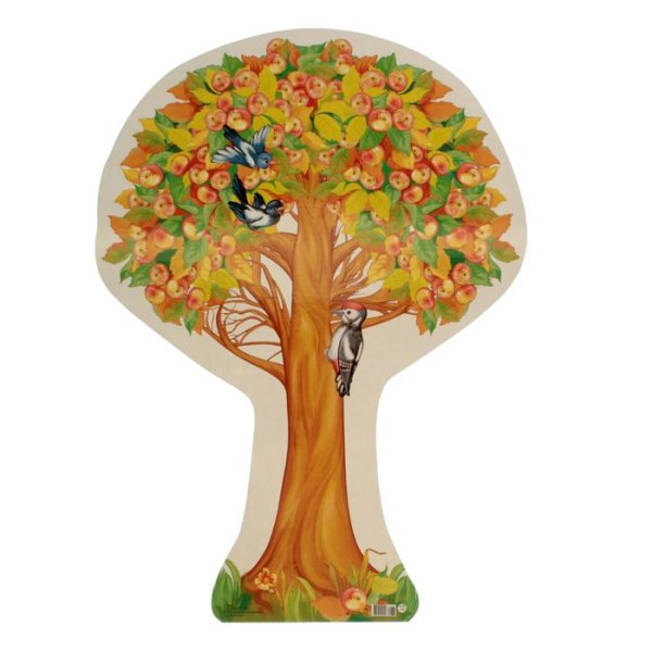 Вырубной плакат осеннее дерево