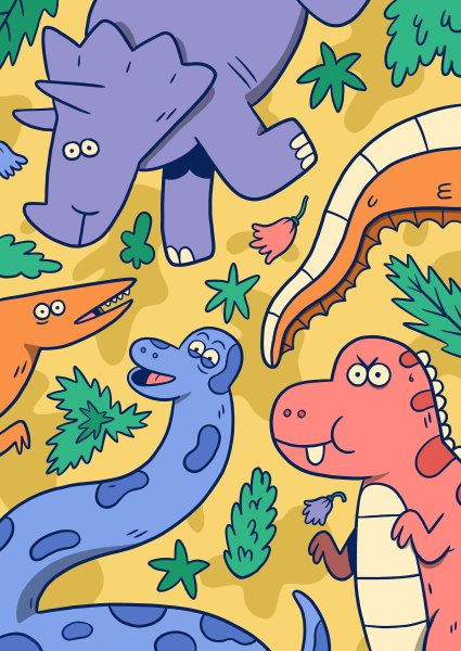 Динозавры Постер