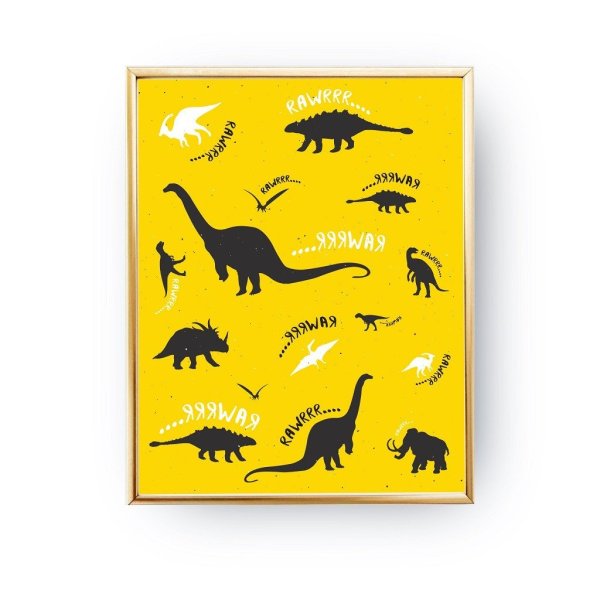 Постеры и плакаты с динозаврами