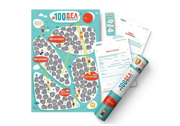 Постер 100 книг